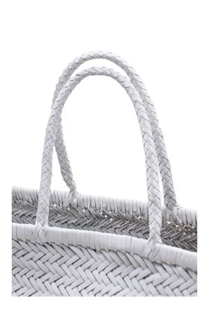 Triple Jump Big Bamboo white leather bag DRAGON DIFFUSION | 8810DGSRMATWHITE